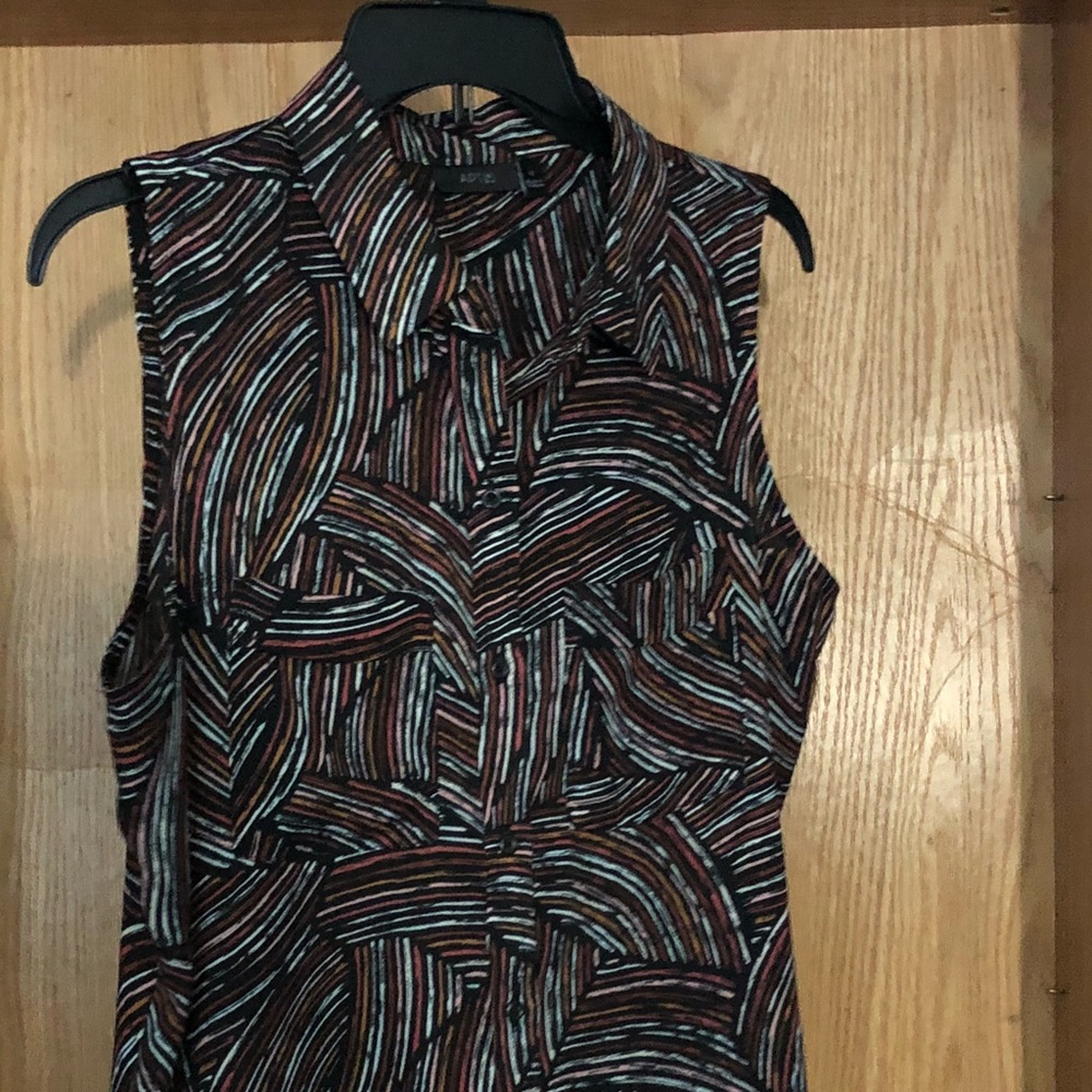 Apt 9 Classic Button Down Abstract Print Shirt - image 1